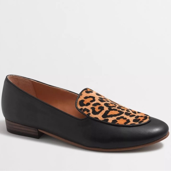 J CREW Calf-Hair Stacked Heel Loafers/Flats Leopard Print EUC 6 - Picture 12 of 12